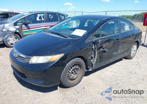 2012 Honda Civic Lx z USA, uszkodzony, nr VIN 19XFB2F55CE073931